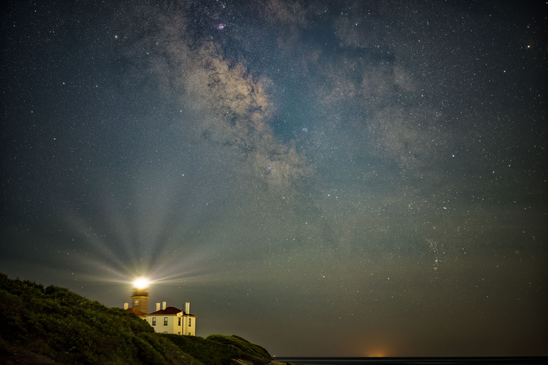 Milky Way over Beavertail Lighthouse Milky Way over Beavertail Lighthouse