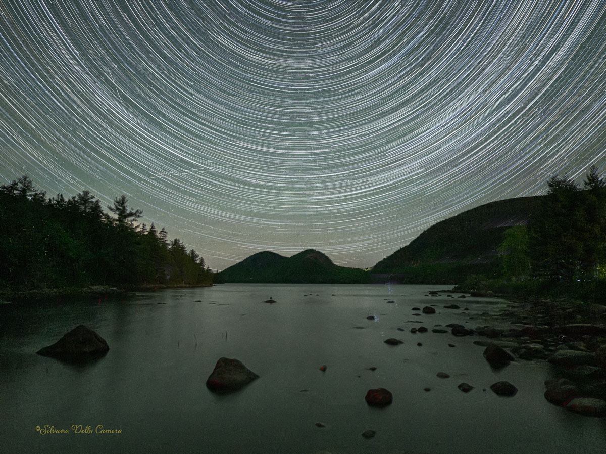 Star trails in Acadia NP